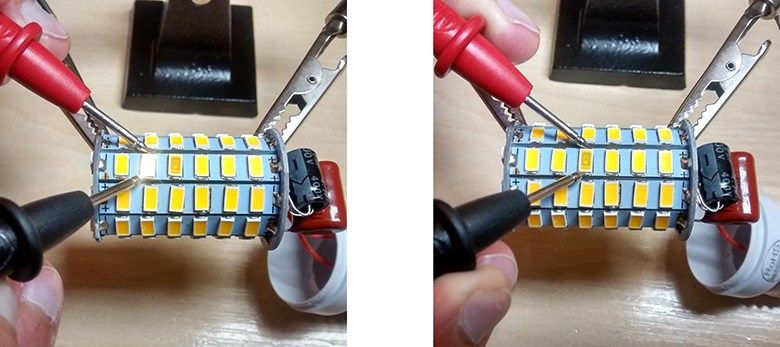 تعمیر لامپ ال ای دی و مولتی متر